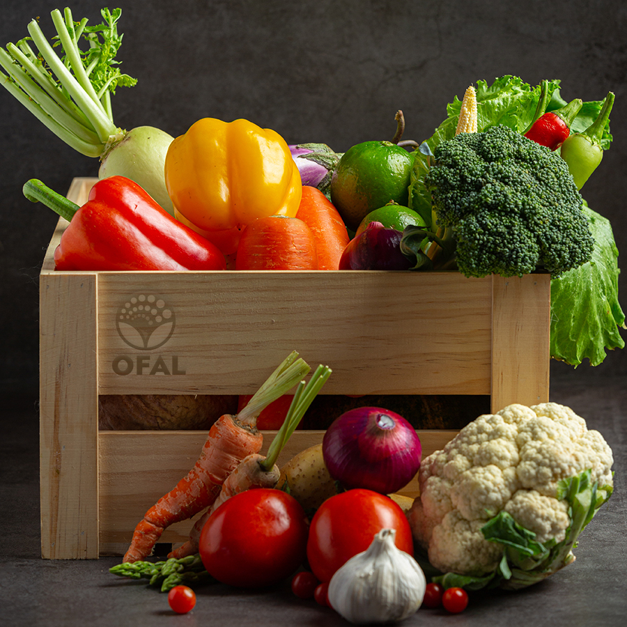 Fresh organic vegetables